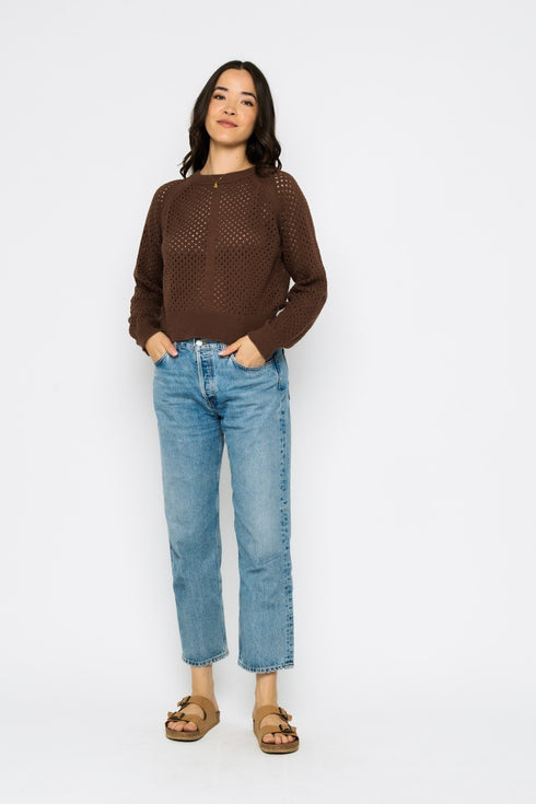 Ellie-Pointelle Pullover